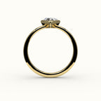 Trillion Cut Bezel Ring Setting
