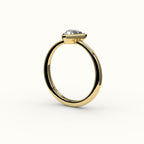 Trillion Cut Bezel Ring Setting
