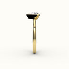Trillion Cut Bezel Ring Setting