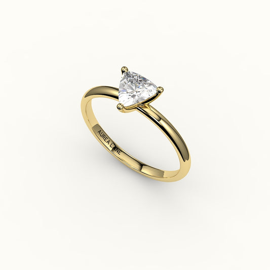 Trillion Cut Solitaire Ring Setting