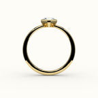 Compass Set Asscher Cut Bezel Ring Setting