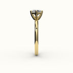 Compass Set Asscher Cut Solitaire Ring Setting