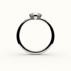 Compass Set Cushion Cut Bezel Ring Setting