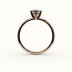 Compass Set Cushion Cut Solitaire Ring Setting