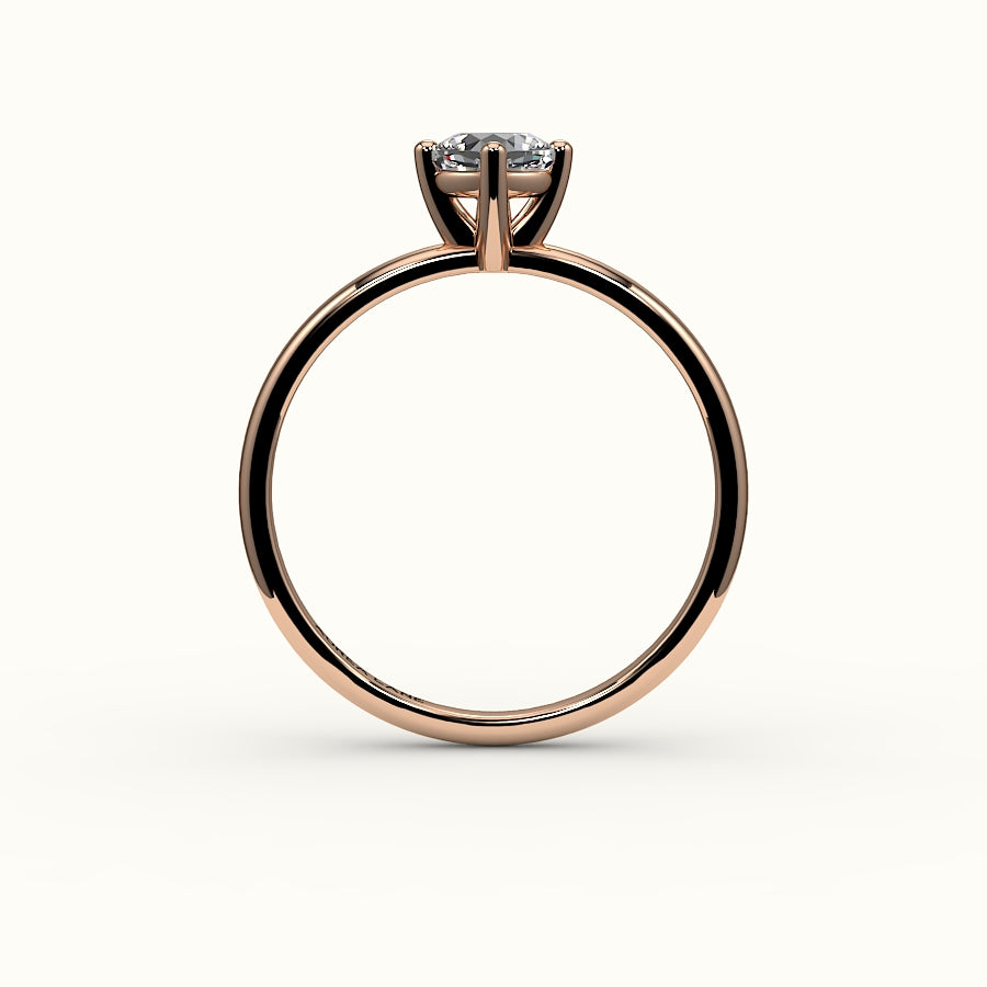 Compass Set Cushion Cut Solitaire Ring Setting