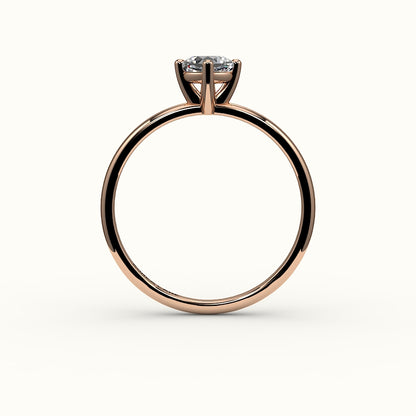 Compass Set Cushion Cut Solitaire Ring Setting