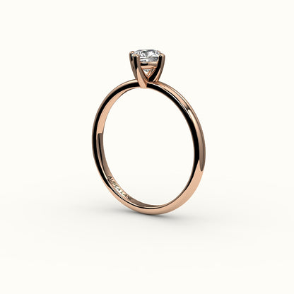 Compass Set Cushion Cut Solitaire Ring Setting