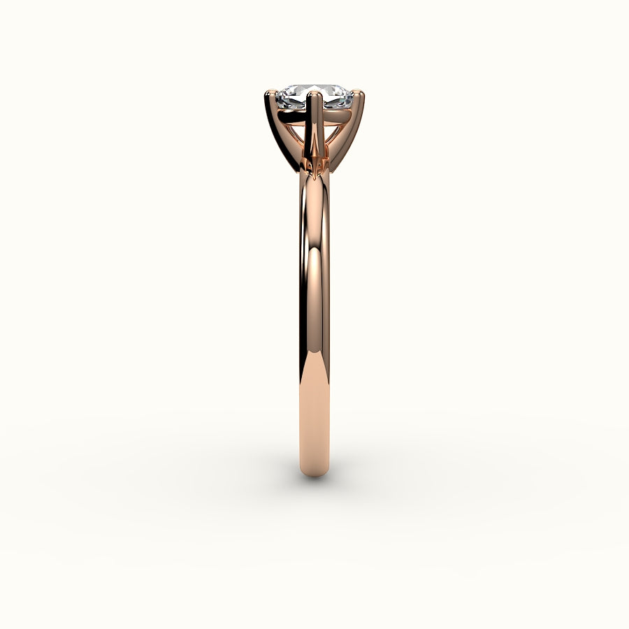 Compass Set Cushion Cut Solitaire Ring Setting