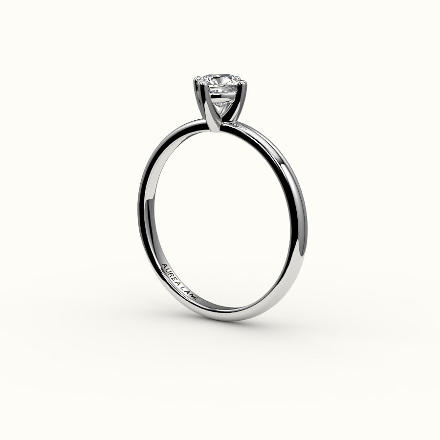 Compass Set Cushion Cut Solitaire Ring Setting