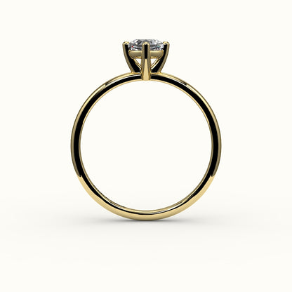 Compass Set Cushion Cut Solitaire Ring Setting