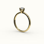 Compass Set Cushion Cut Solitaire Ring Setting