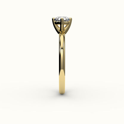 Compass Set Cushion Cut Solitaire Ring Setting