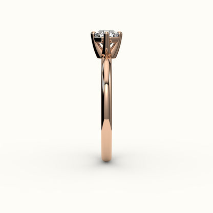 Compass Set Octagon Cut Solitaire Ring Setting
