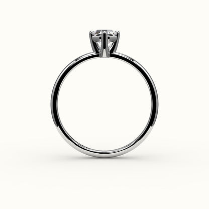 Compass Set Octagon Cut Solitaire Ring Setting
