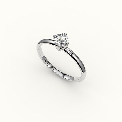 Compass Set Octagon Cut Solitaire Ring Setting