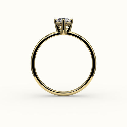 Compass Set Octagon Cut Solitaire Ring Setting