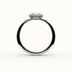 Compass Set Princess Cut Bezel Ring Setting