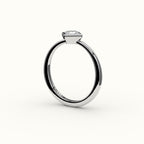 Compass Set Princess Cut Bezel Ring Setting