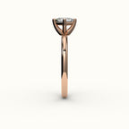 Compass Set Princess Cut Solitaire Ring Setting