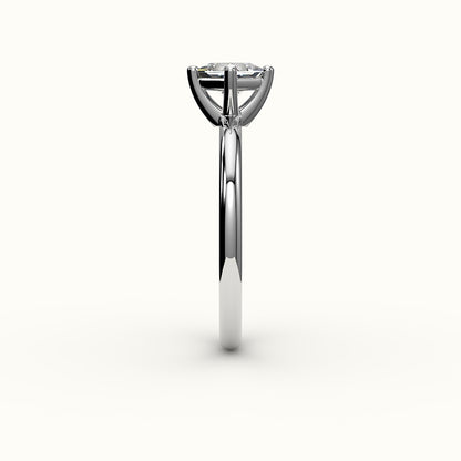 Compass Set Princess Cut Solitaire Ring Setting