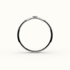 Marquise Cut V Diamond Curved Band