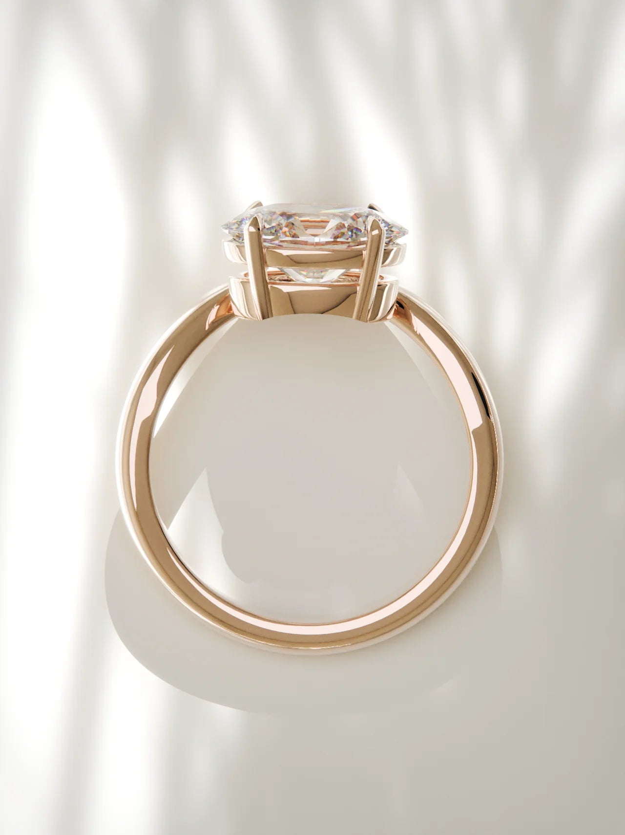 The Arco | East West Oval Solitaire