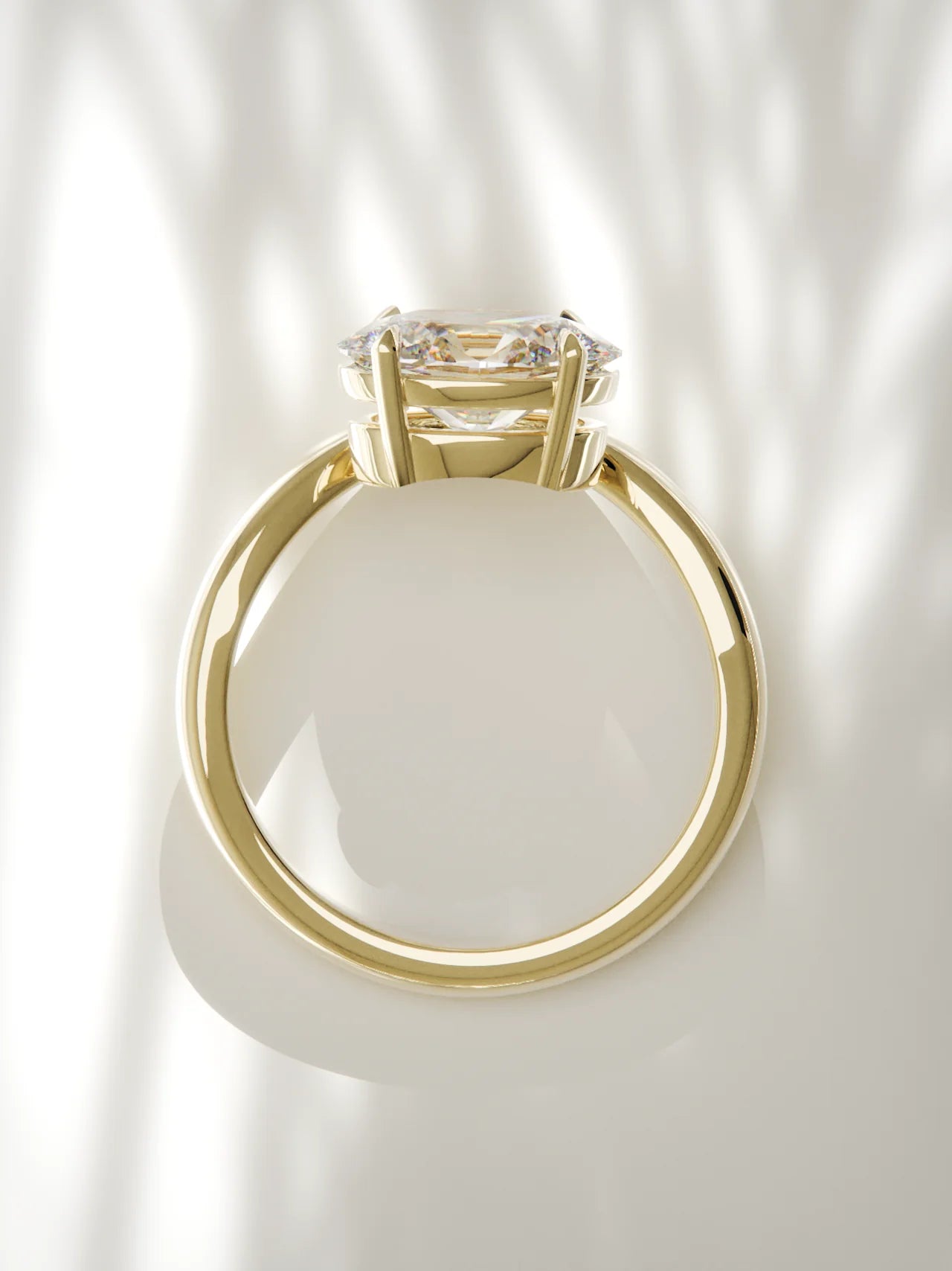 The Arco | East West Oval Solitaire
