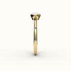 East-West Elongated Cushion Bezel Ring Setting