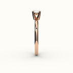 East-West Elongated Cushion Solitaire Ring Setting
