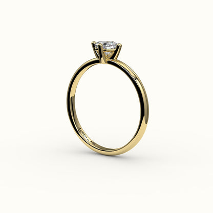 East-West Hexagon Cut Solitaire Ring Setting