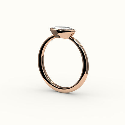 East-West Marquise Cut Bezel Ring Setting