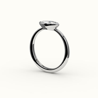 East-West Marquise Cut Bezel Ring Setting