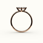 East-West Marquise Cut Solitaire Ring Setting