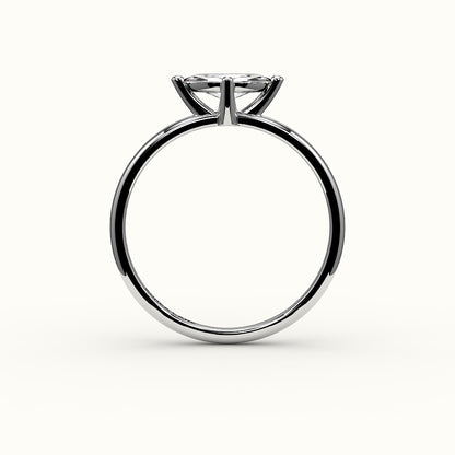 East-West Marquise Cut Solitaire Ring Setting