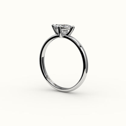 East-West Marquise Cut Solitaire Ring Setting