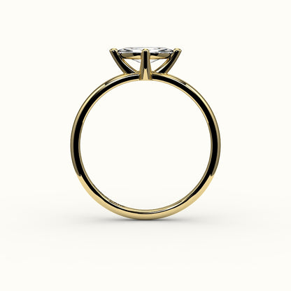 East-West Marquise Cut Solitaire Ring Setting