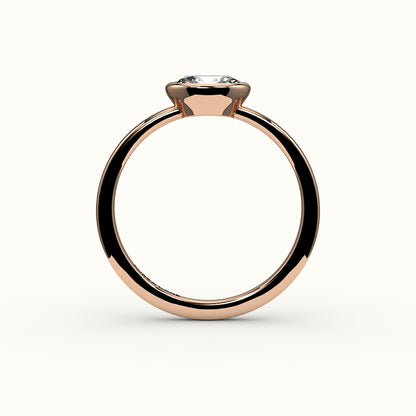 East-West Oval Bezel Ring Setting