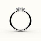 East-West Oval Bezel Ring Setting