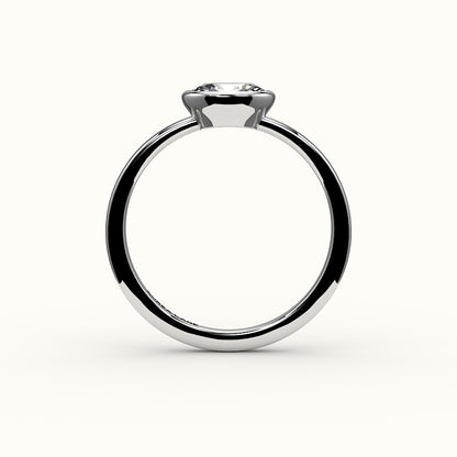 East-West Oval Bezel Ring Setting