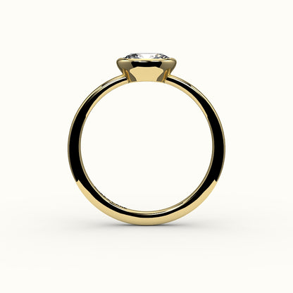 East-West Oval Bezel Ring Setting