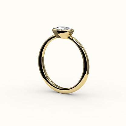 East-West Oval Bezel Ring Setting