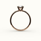 East-West Oval Solitaire Ring Setting