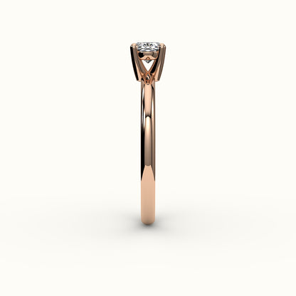 East-West Oval Solitaire Ring Setting