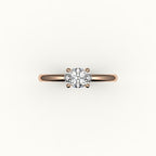 East-West Oval Solitaire Ring Setting