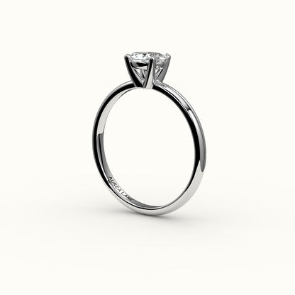 East-West Oval Solitaire Ring Setting