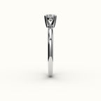 East-West Oval Solitaire Ring Setting