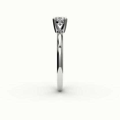 East-West Oval Solitaire Ring Setting