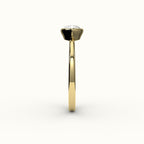 East-West Pear Cut Bezel Ring Setting
