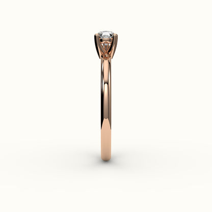 East-West Pear Cut Solitaire Ring Setting