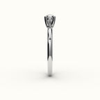 East-West Pear Cut Solitaire Ring Setting